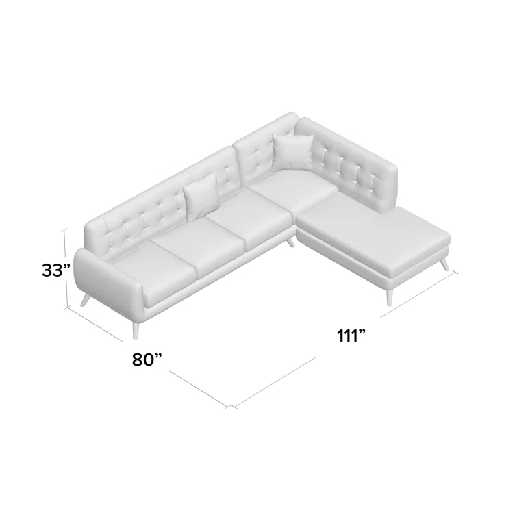 Millette 3 - Piece Upholstered Sectional