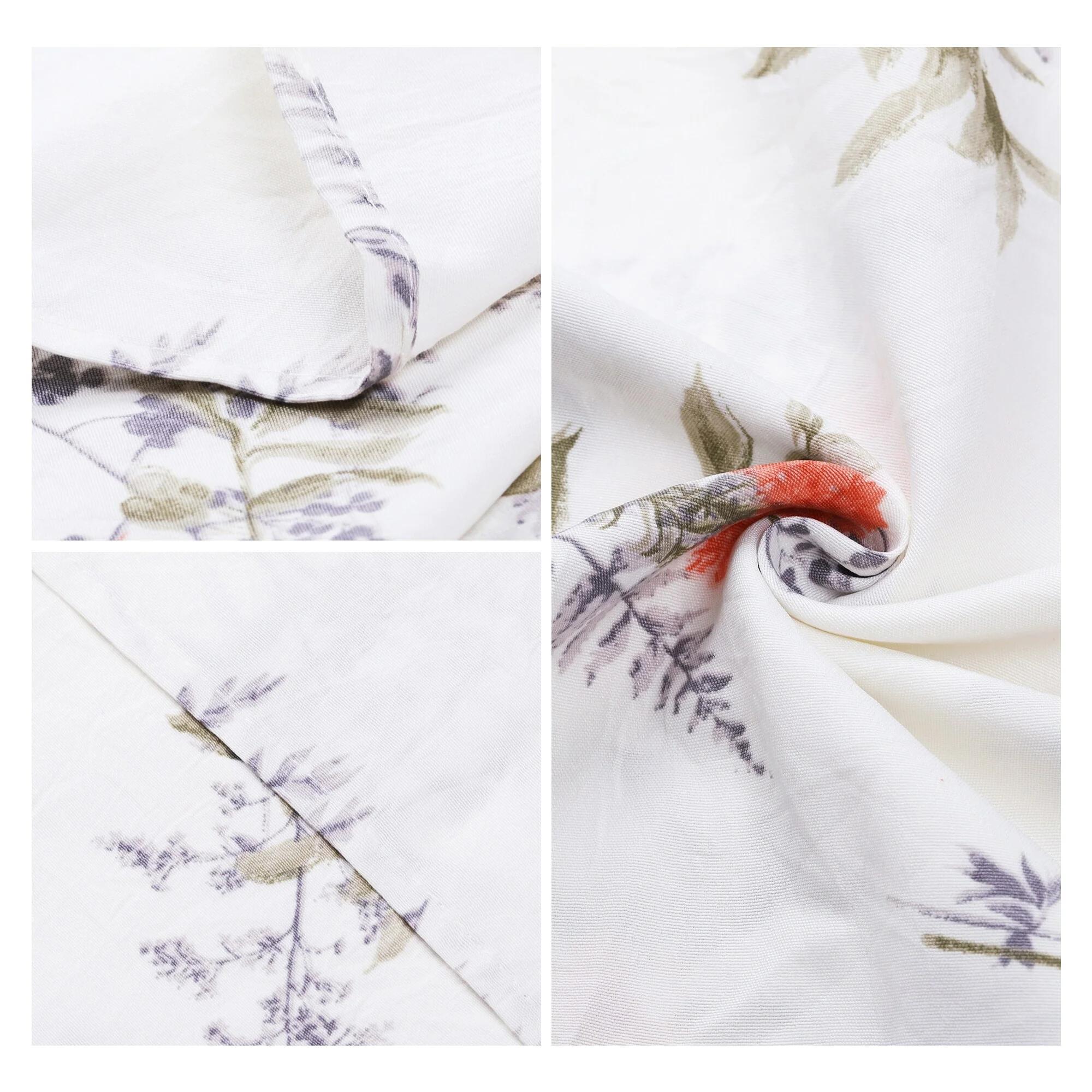 1Pcs Pillowcase Breathable Soft Floral Pillow Cases w Envelope Closure