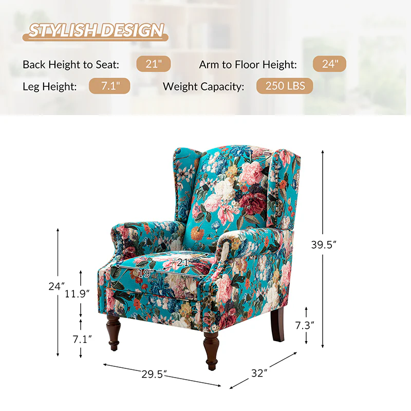 Felix Armchair with Spindle Legs