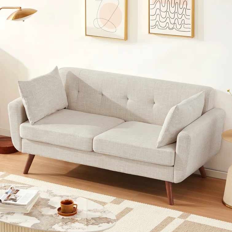 67" Square Arm Loveseat