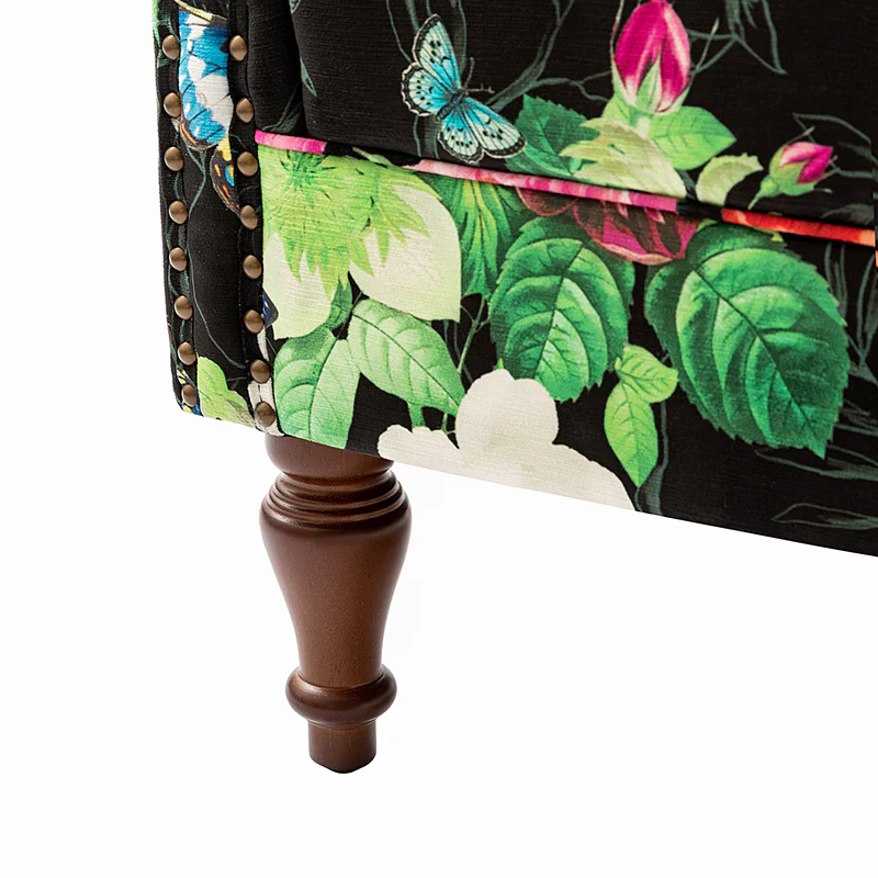 Felix Armchair with Spindle Legs