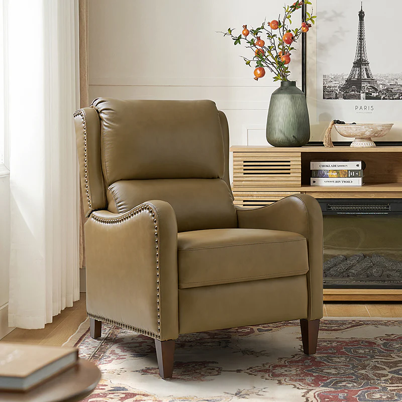 Deliat Genuine Leather Rocker Recliner