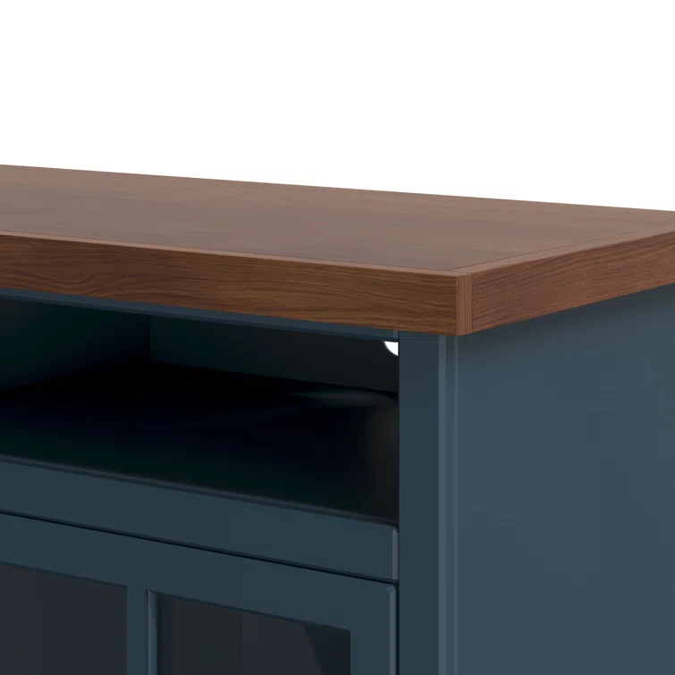 Brixham 74 inch Fireplace TV Stand Console for TVs up to 85 inches, Two-Tone Finish