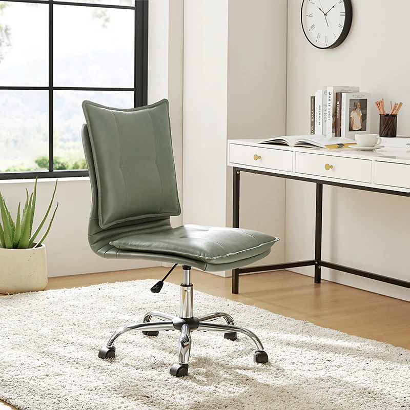 Edwin Leather Swivel Task Chair
