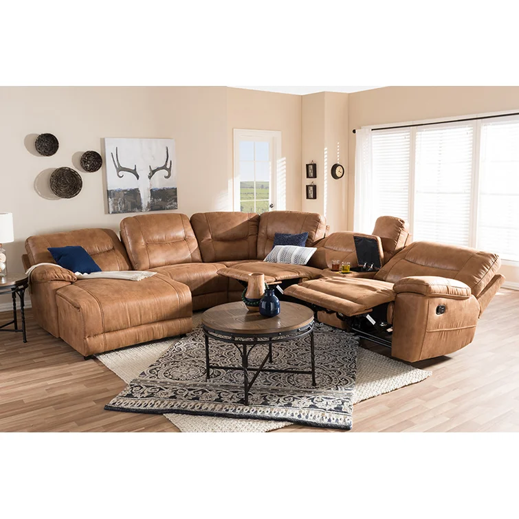 Gutzwiller 6 - Piece Upholstered Reclining Sectional
