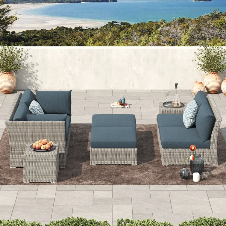 Baecher 6 - Person Outdoor Seating Group with Cushions