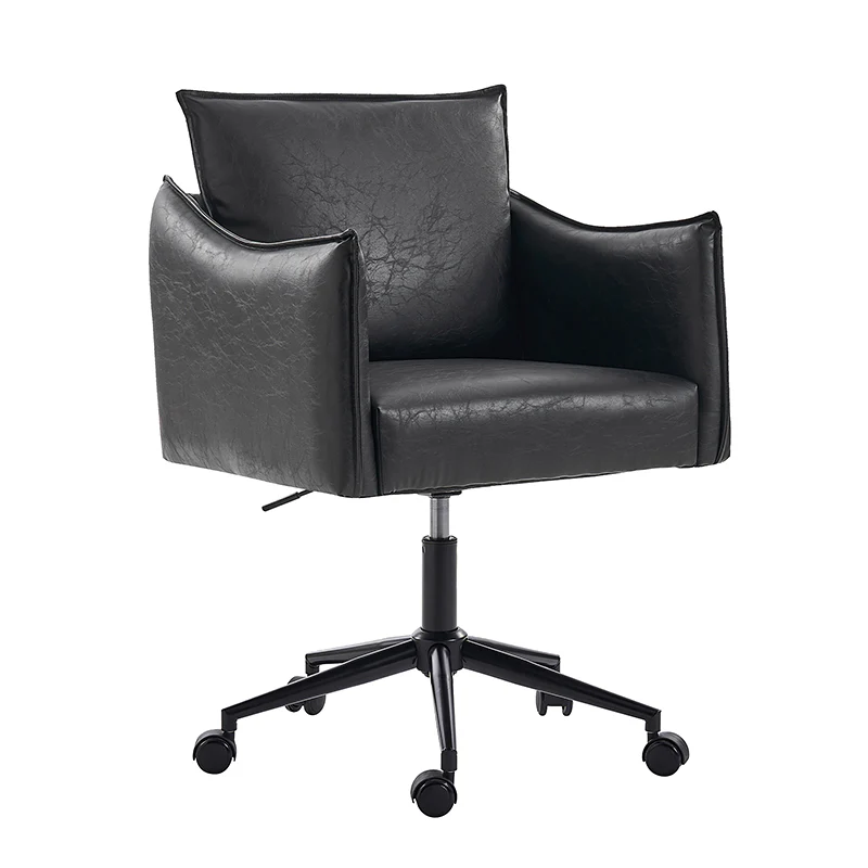 Fabius Mid-Century Modern Height-Adjustable Swivel Office Chair