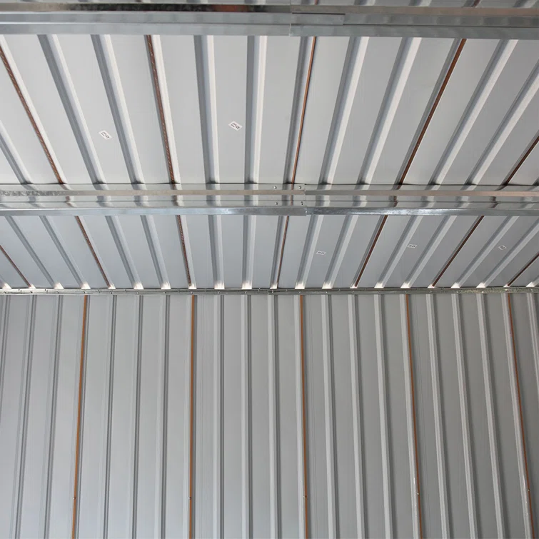 10 ft. W x 9 ft. Galvanized Steel Storage Shed