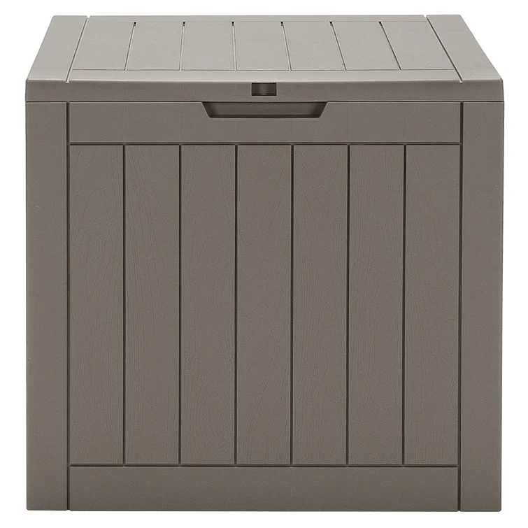 Costway 22'' W 30 Gallons Water Resistant Plastic Deck Box