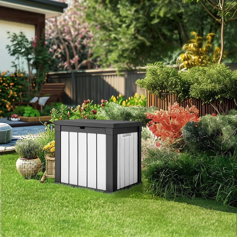 vbal Water Resistant Resin Lockable Deck Box