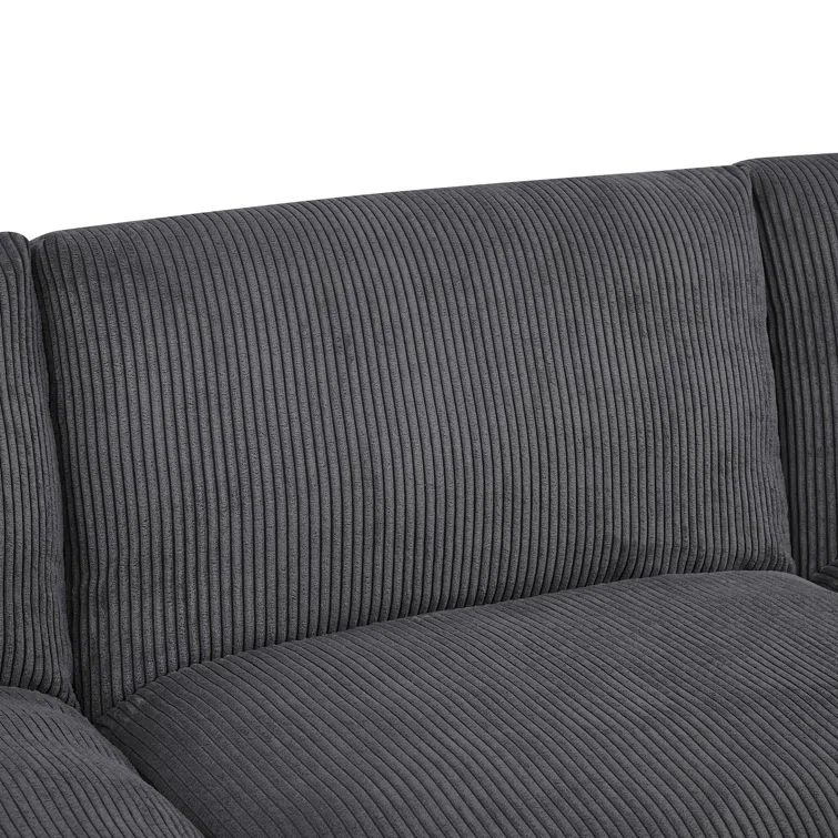 6 - Piece Corduroy Sectional