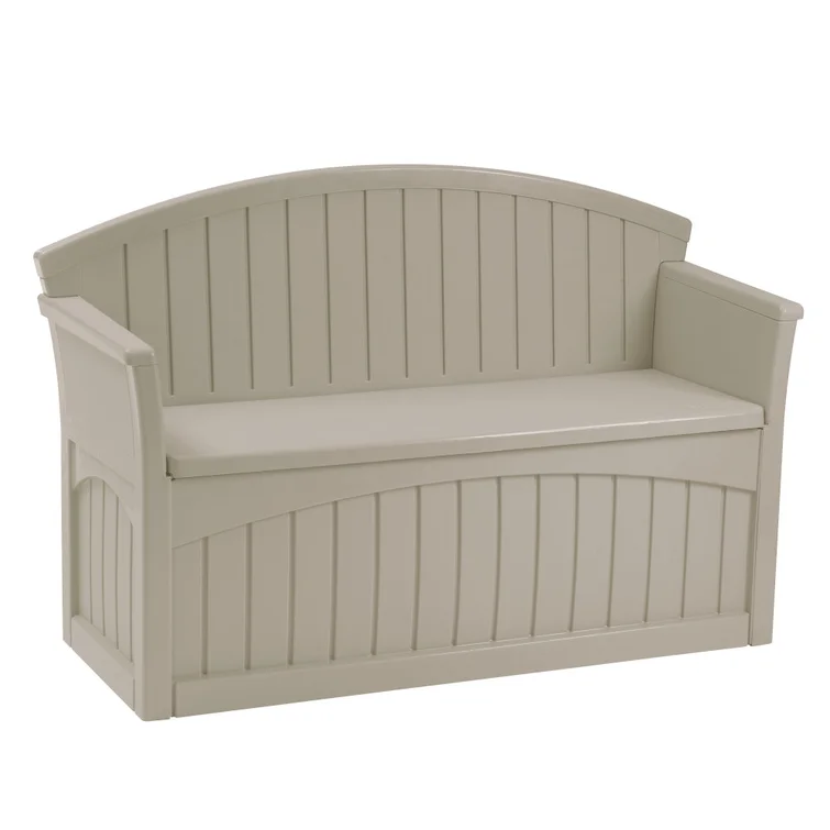 Suncast 50 Gallon Patio Storage Bench - Light Taupe