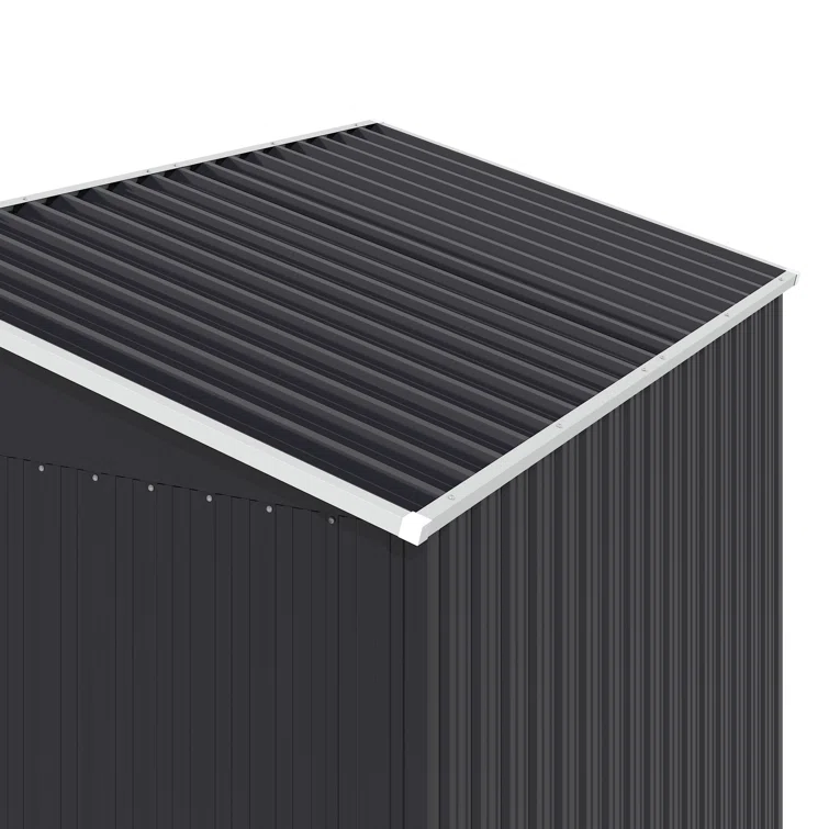 6 ft. W in. x 4 ft. D in. Galvanized Steel Horizontal Storage Shed with Sliding Door
