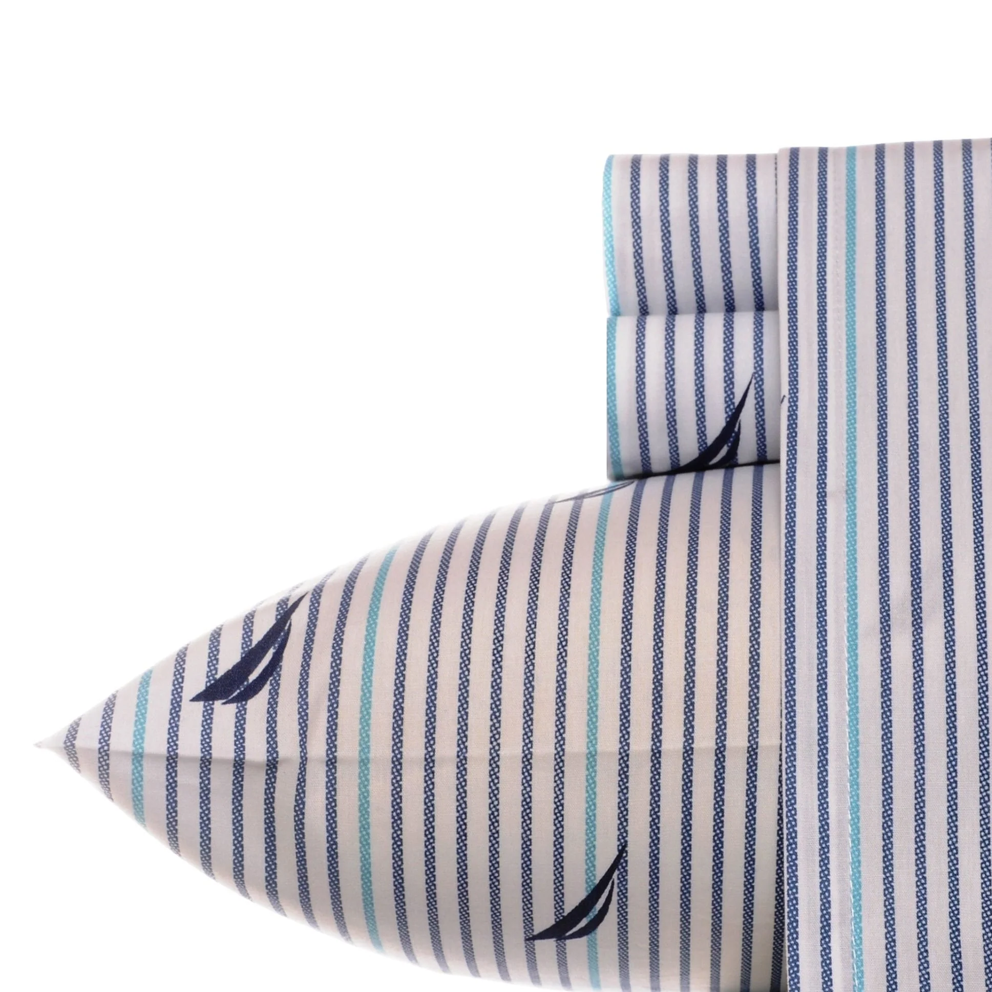Nautica Cotton Percale Deep Pocket Bed Sheet Sets