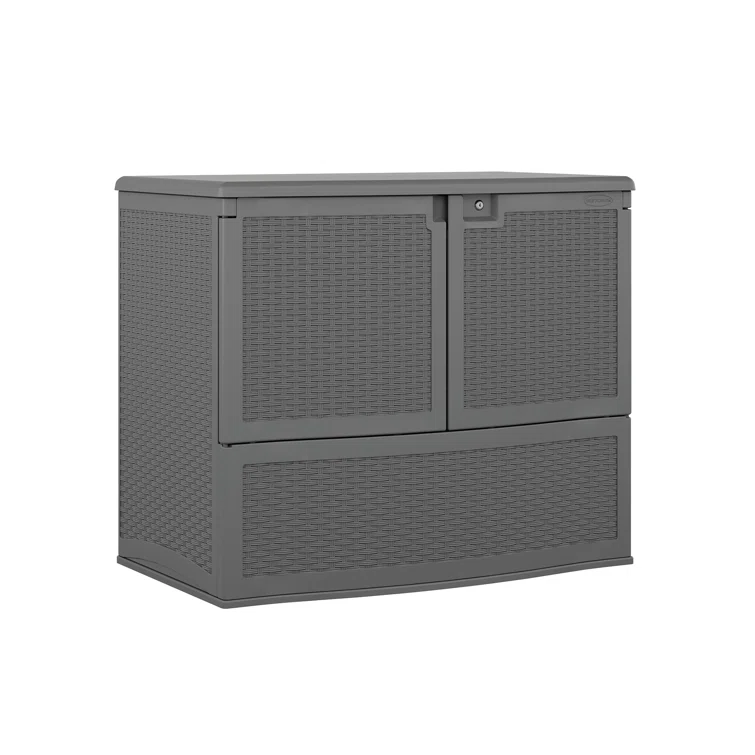 Suncast 195 Gallon Resin Lockable Cabinet Deck Box