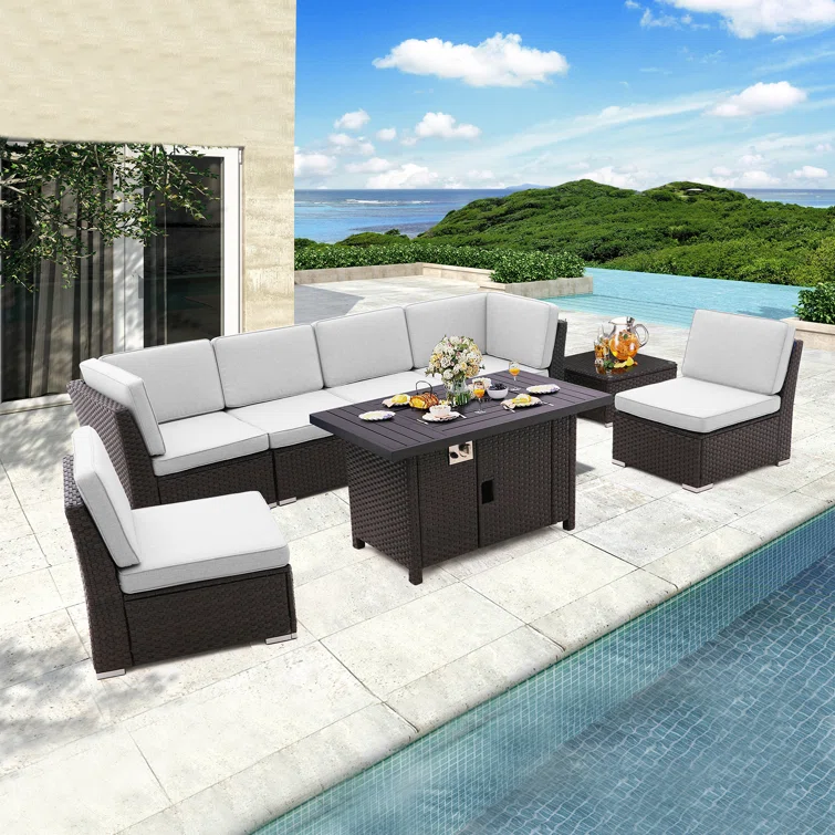 OND3CF8 6 - Person Outdoor Seating Group with Cushions