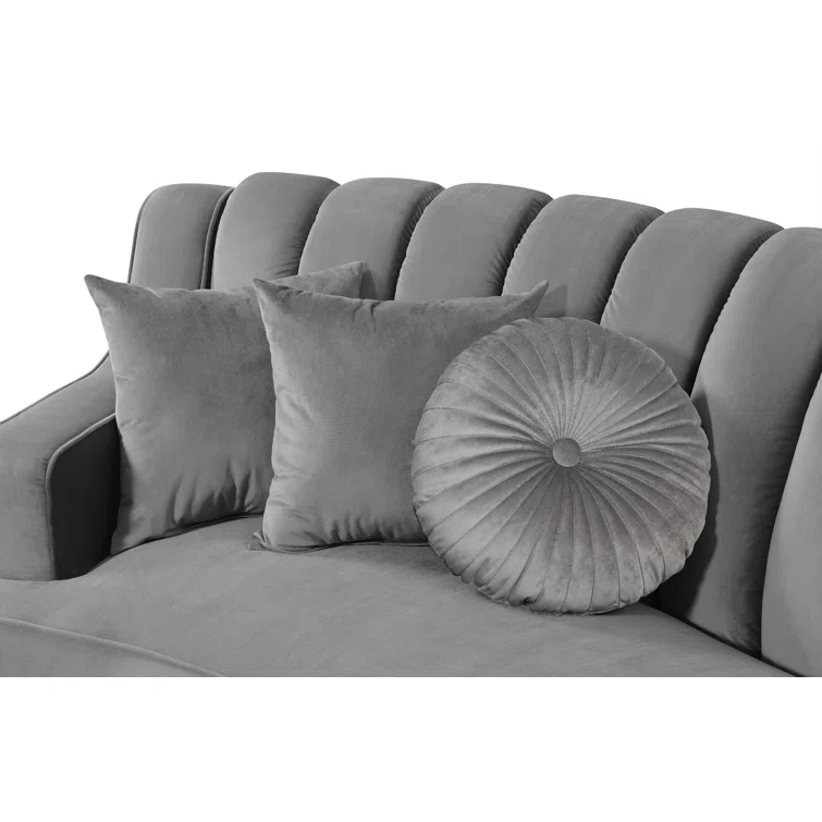 Mcginty 141.34" Wide Velvet Symmetrical Modular Sofa & Chaise