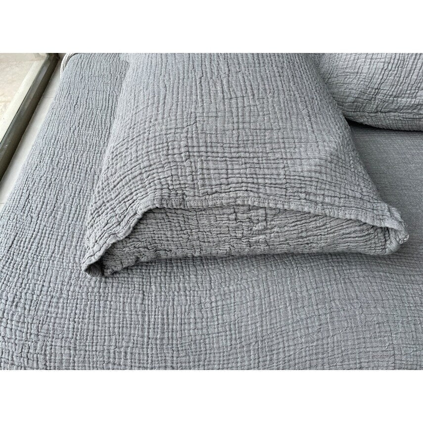 Sussexhome Soft Turkish Cotton Muslin Bed Shams, 2 Pieces Shams