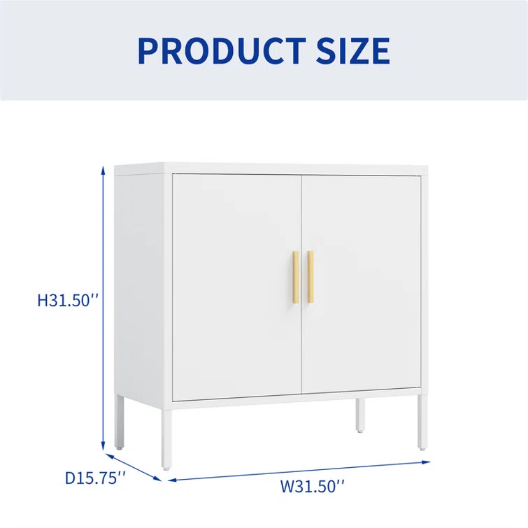 Metal Single Storage Cabinet ( 32'' H x 31'' W x 16'' D)
