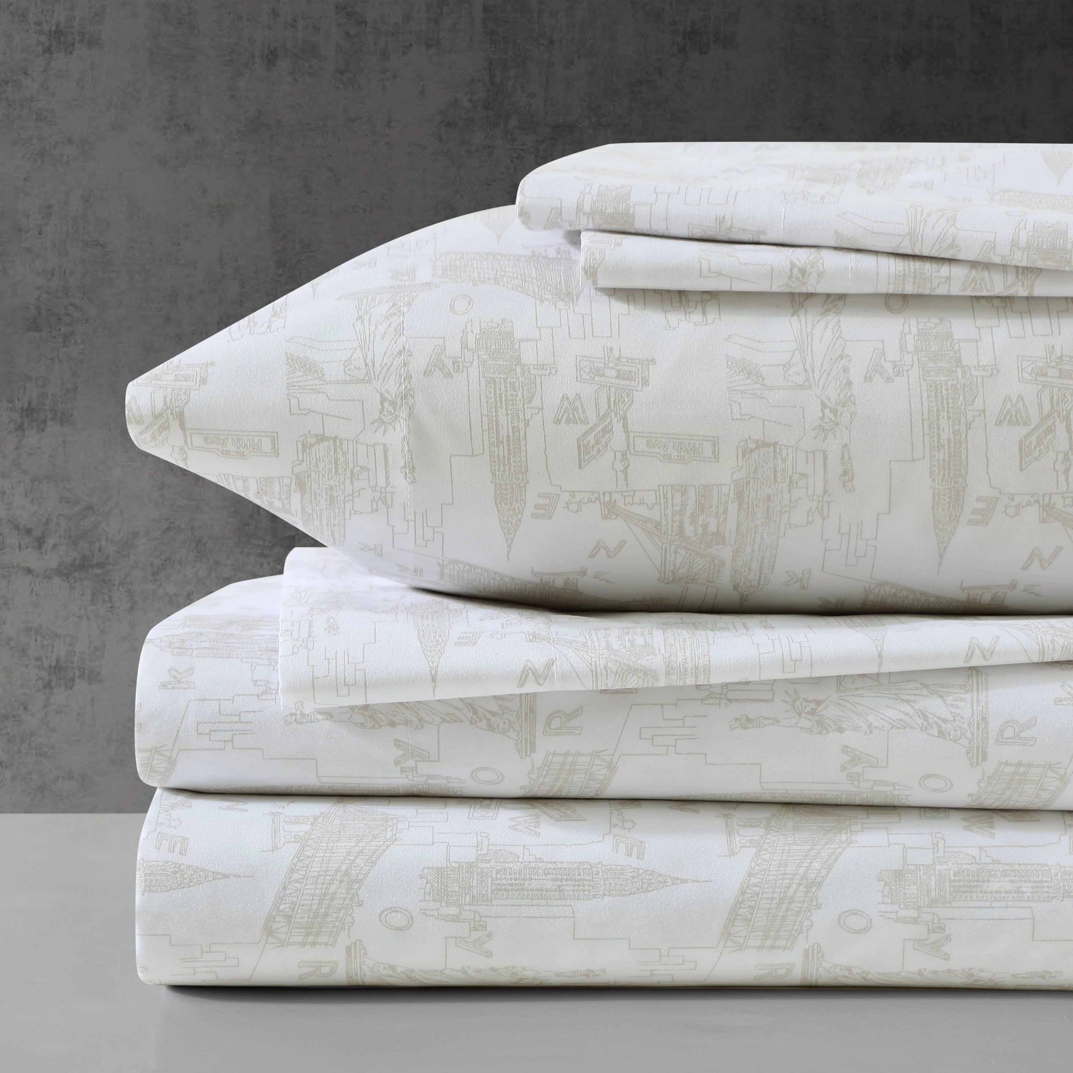 Kenneth Cole Printed Cozy Bonus Sheet Sets