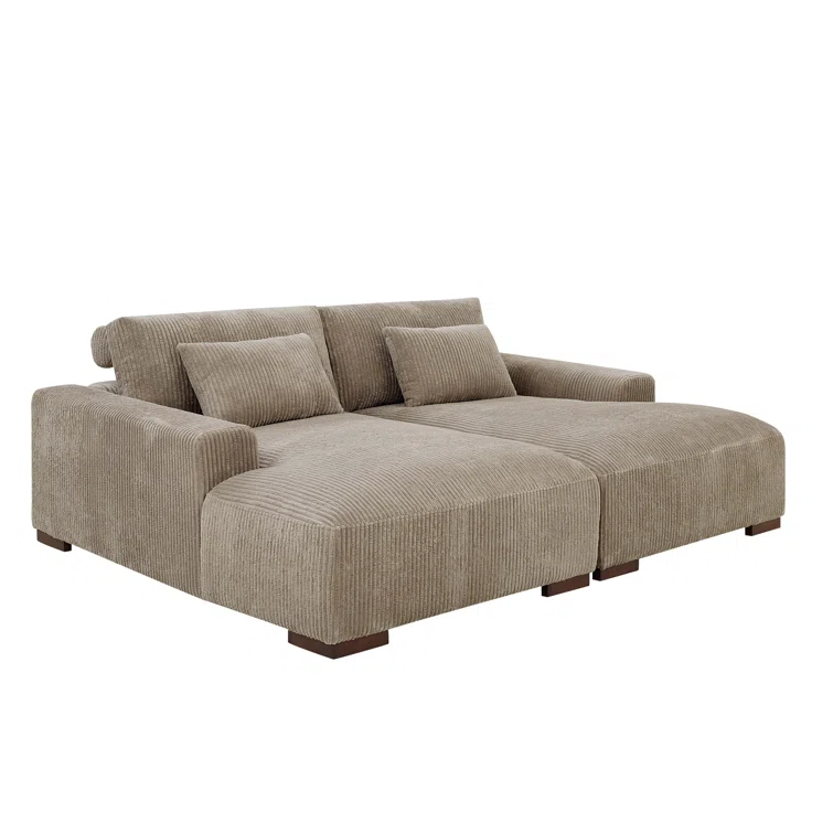 Axiel 88'' Corduroy Sleeper Sofa