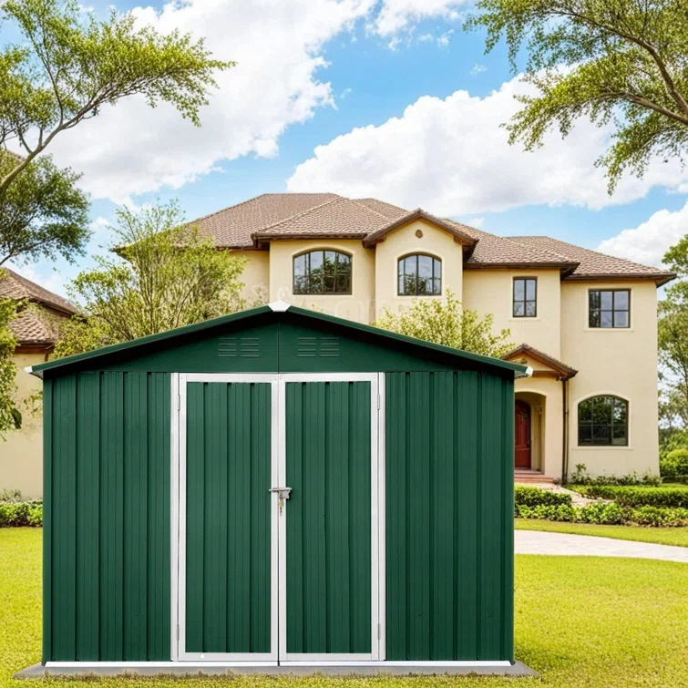 8 Ft X 6 Ft Outdoor Metal Storage Shed