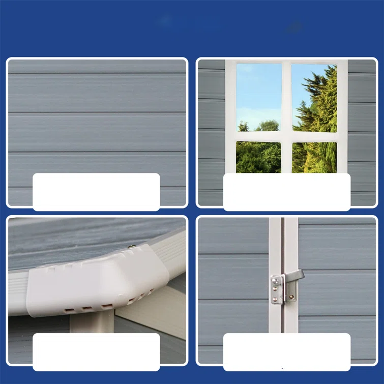 4.03 ft. W 6 ft. D Plastic Lean-To Storage Shed