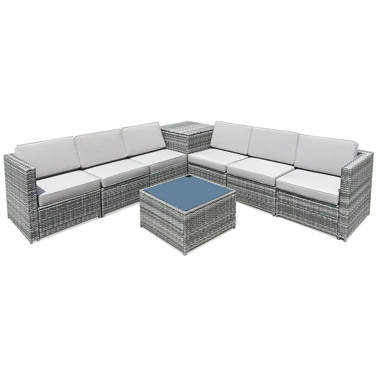 Burand 6 - Person Outdoor Seating Group with Cushions