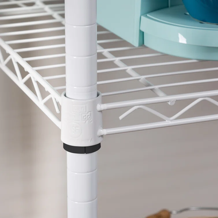 5-Tier Metal Height-Adjustable Shelving Unit (36" W X 72" H x 16" D)