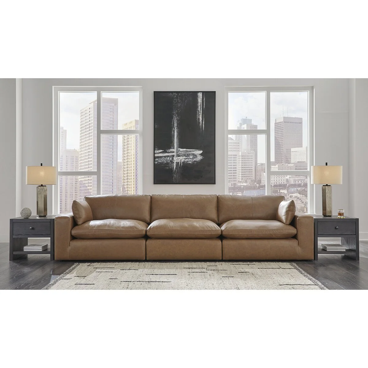 Signature Design by Ashley Emilia Caramel 3-Piece Sofa - 143