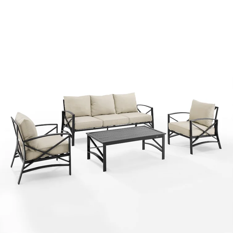 Mosier 5 - Person Outdoor Seating Group with Cushions