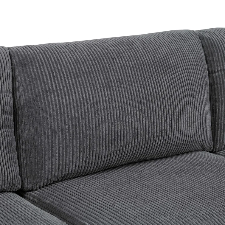 6 - Piece Corduroy Sectional