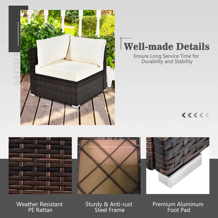 Avaiyah 5 - Person Outdoor Seating Group with Cushions