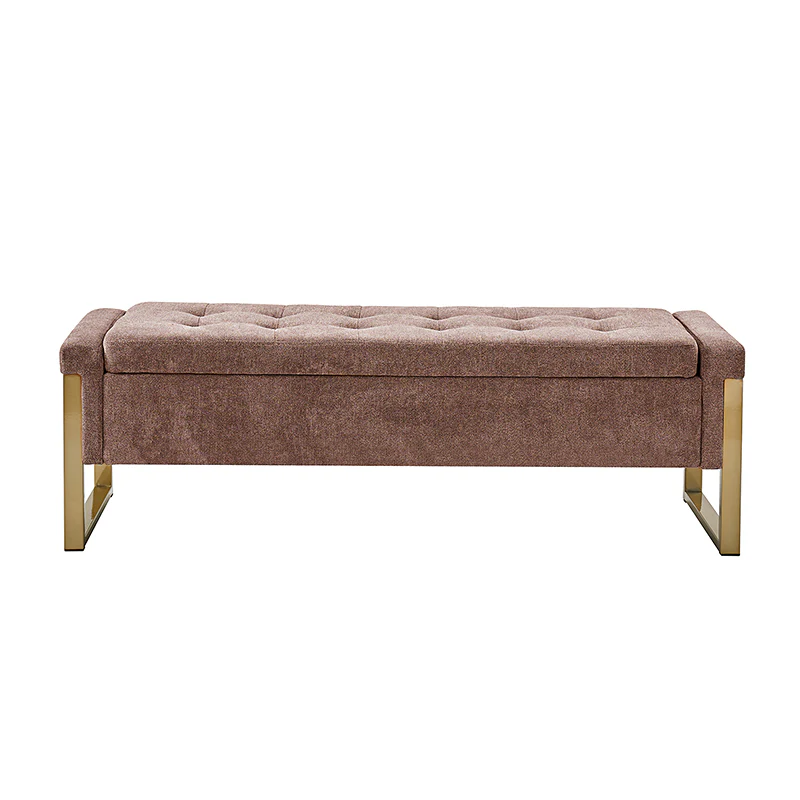 Flora Modern Upholstered Flip Top Storage Bench