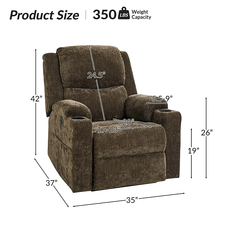 Jesper Dual Motor Lift Assist Recliner with Massage and Heat