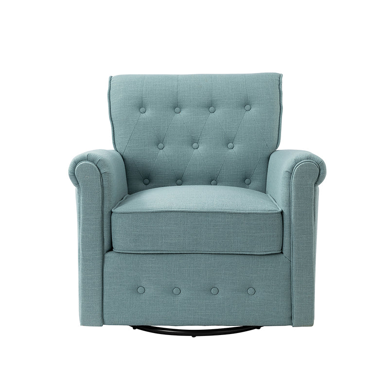 Gwendolyn Upholstered Swivel Armchair