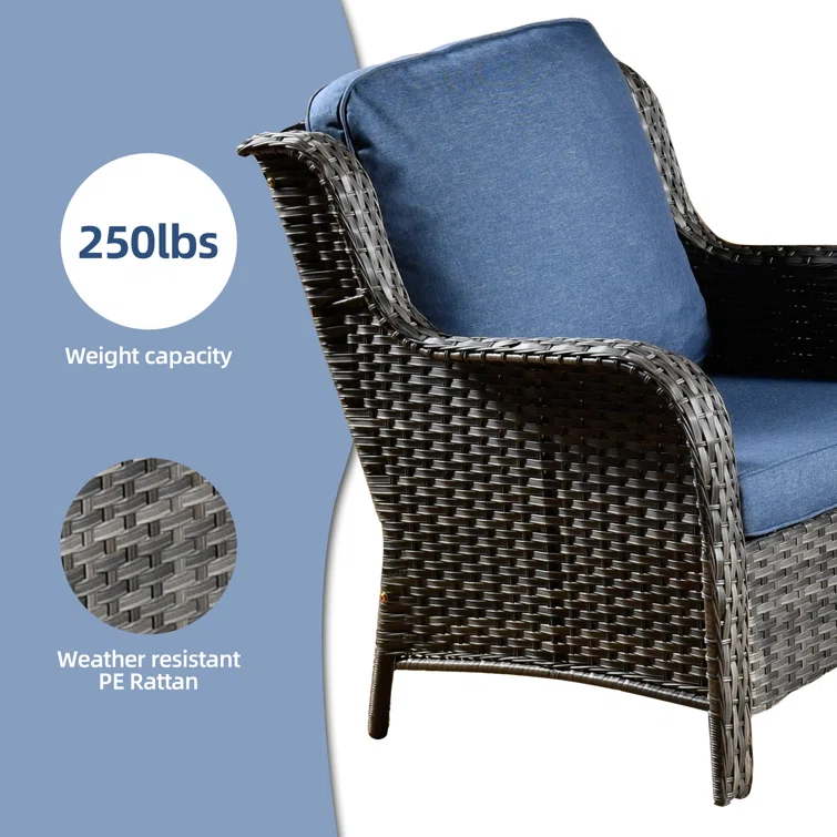 Kanijah 5 - Person Outdoor Seating Group with Cushions