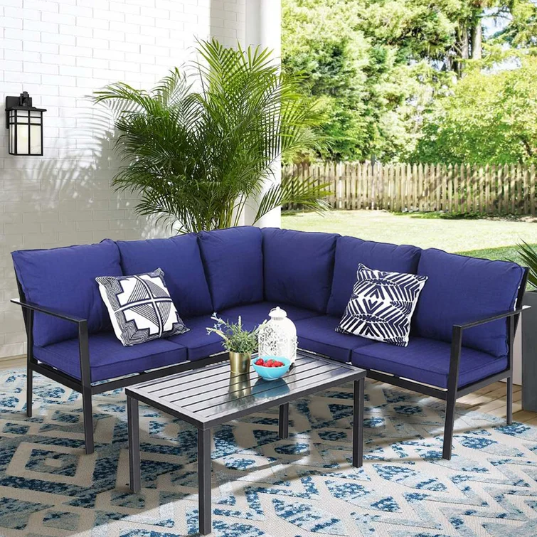 Romines 5 - Person Outdoor Seating Group with Cushions