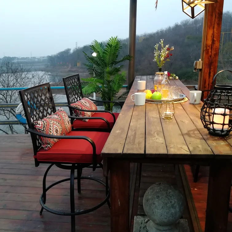 Alyne 4 - Person Square Outdoor Dining Set with Cushions