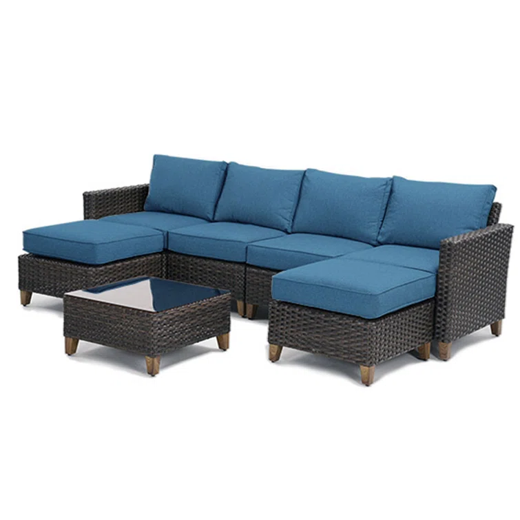 Melbourne 6 - Person Outdoor Seating Group with Cushions