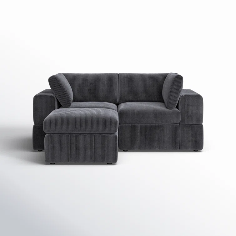Andrielle 3 - Piece Corduroy Sectional