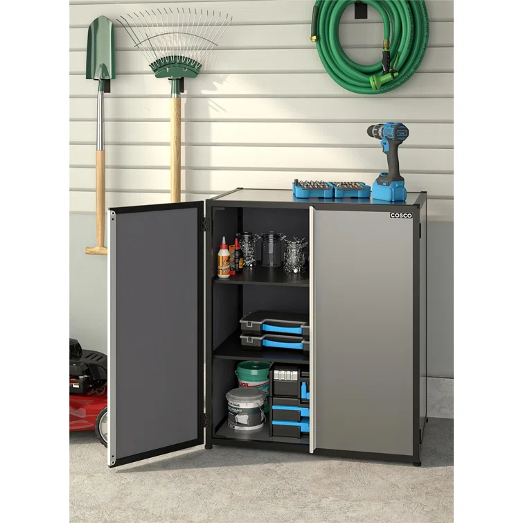 Aluminum Single Storage Cabinet ( 35" H x 29.76" W x 18.7" D)
