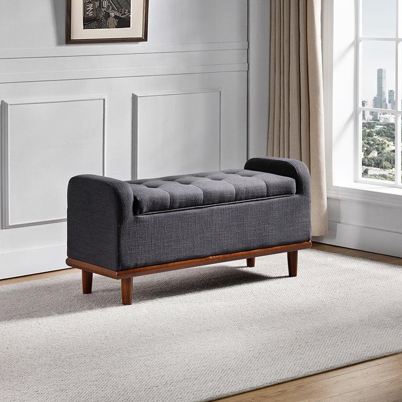 Clover Upholstered Flip Top Storage Bench