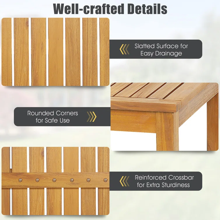 Arnstein 6 - Person Rectangular Outdoor Dining Set