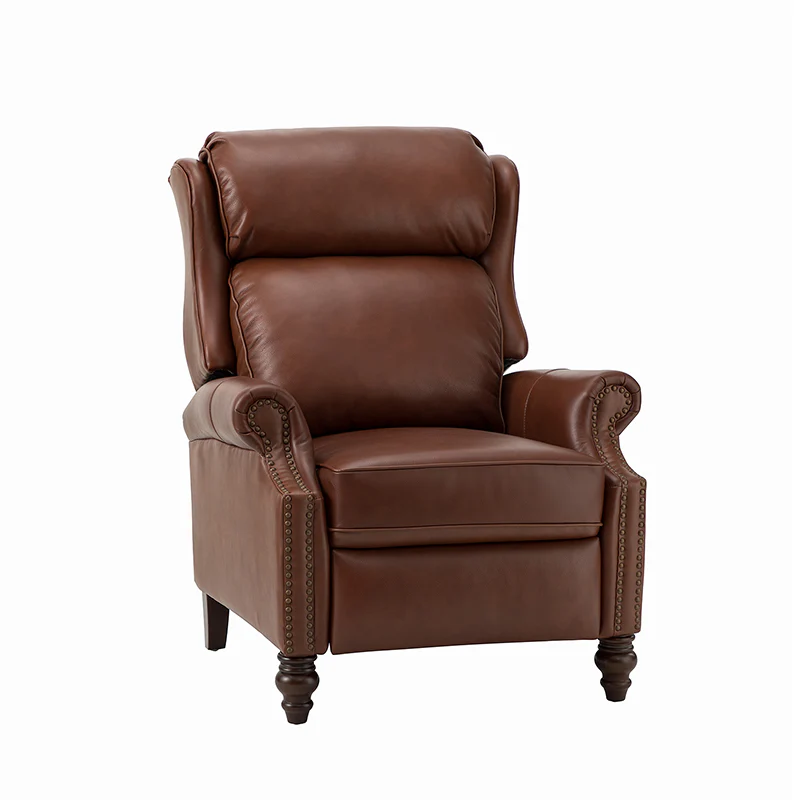 Lucina Genuine Leather Manual Recliner