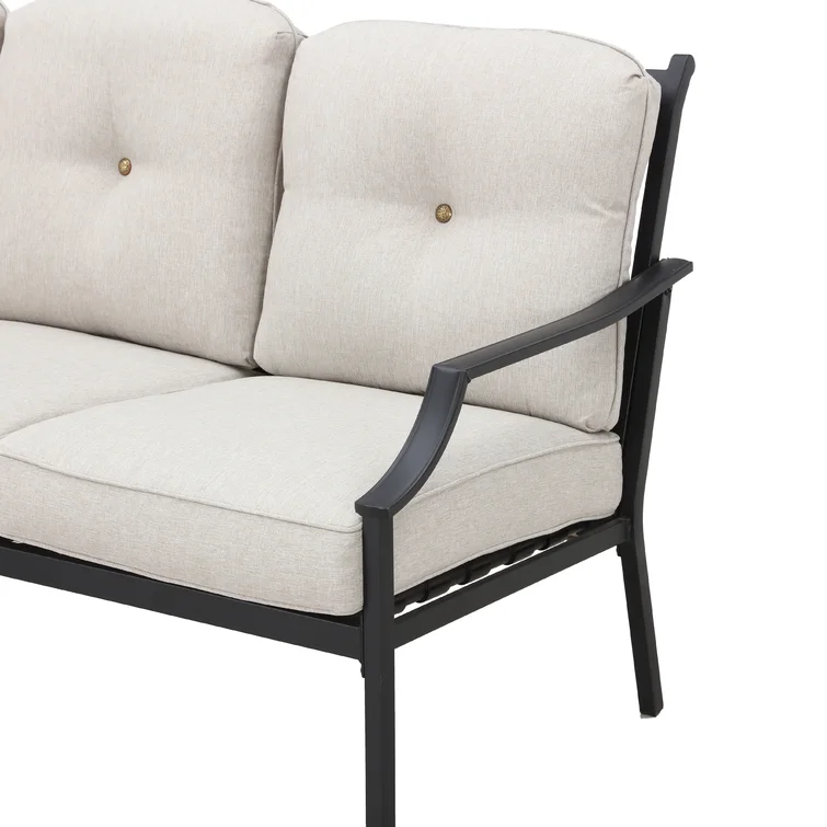 Metal 5 - Person Sofa Seating Group with Cushions