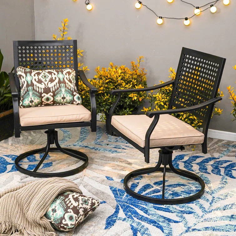 Aivo 6 - Person Rectangular Outdoor Dining Set with Cushions