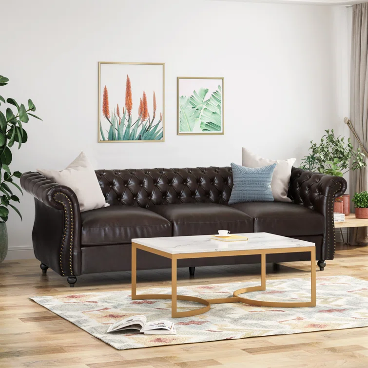 Glidden Faux Leather Sofa