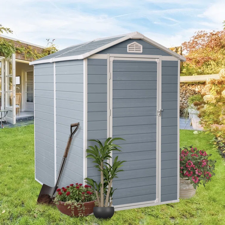 4 ft. W x 6 ft. D Metal Tool Shed<!-- --> <!-- -->(Set of 3)