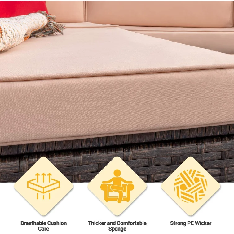 Chesterle 5 - Person Outdoor Seating Group with Cushions